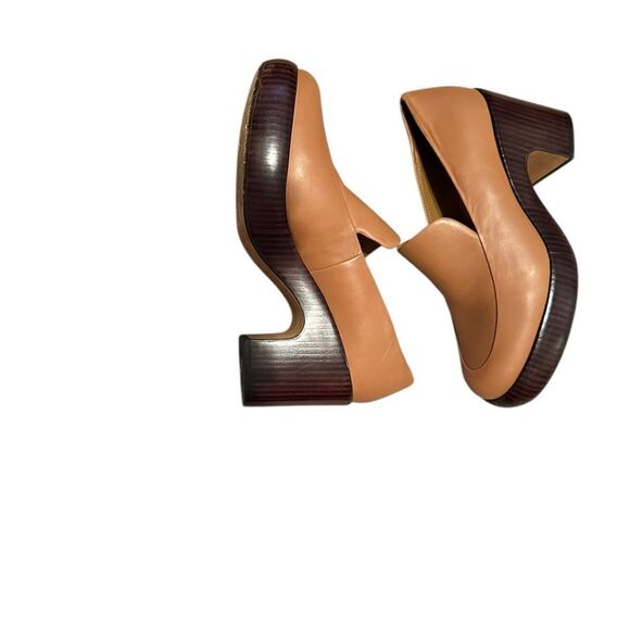 Vince Narissa Tan Leather Platform Loafer Clogs | Size 6.5 - Picture 9 of 11